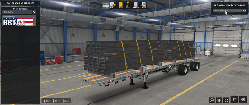Flatbed Benson - Mod American Truck Simulador
