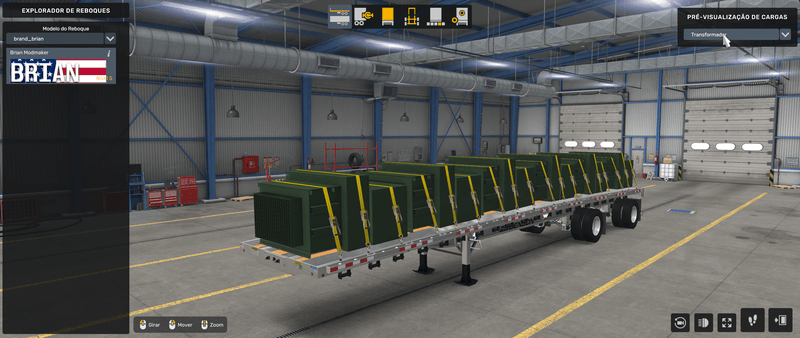 Flatbed Benson - Mod American Truck Simulador