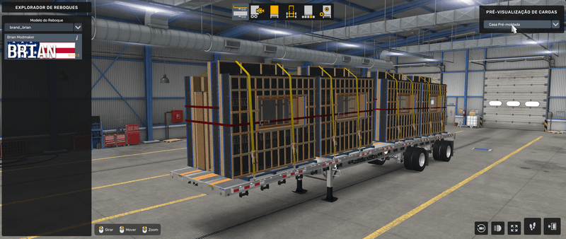Flatbed Benson - Mod American Truck Simulador