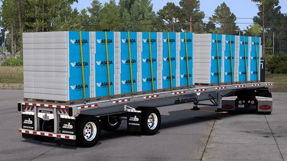 Flatbed Benson - Mod American Truck Simulador