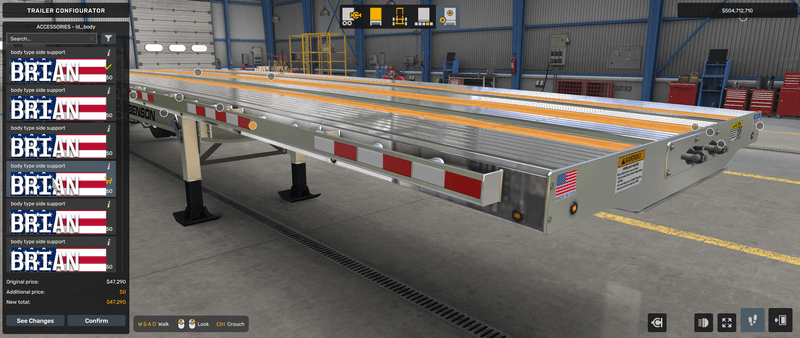 Flatbed Benson - Mod American Truck Simulador