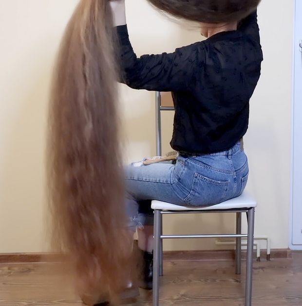 VIDEO - Ultra heavy wet hair