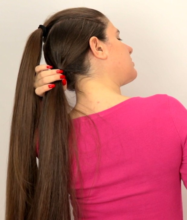 VIDEO - Suzana&#x27;s special hairstyle: Vertical double braids