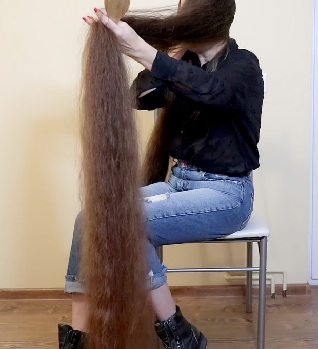 VIDEO - Ultra heavy wet hair