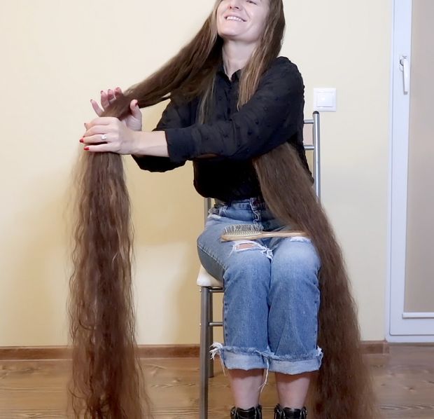 VIDEO - Ultra heavy wet hair