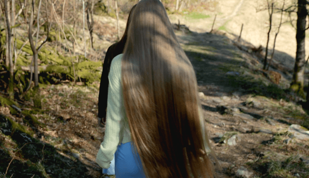 VIDEO - Rapunzel and her friend&#x27;s forest walk