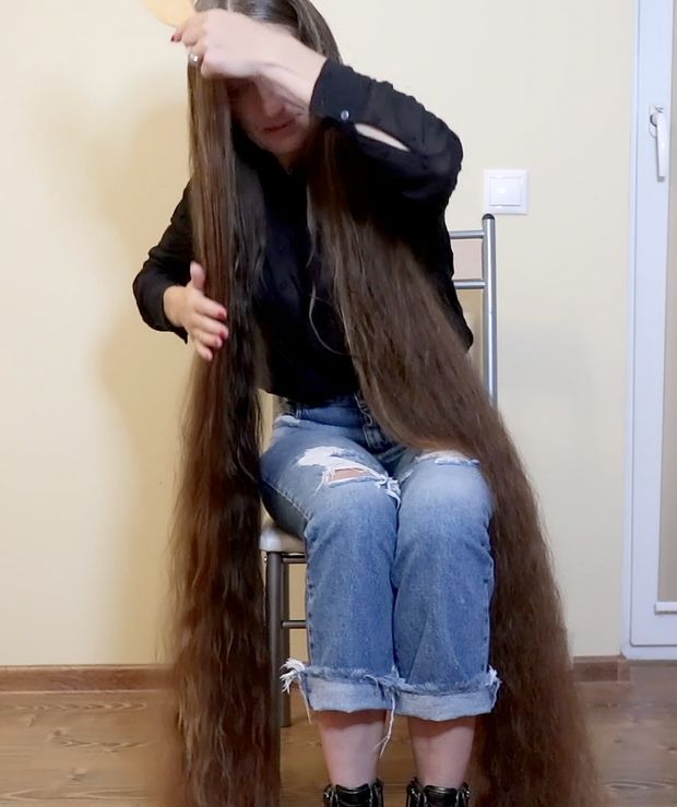 VIDEO - Ultra heavy wet hair