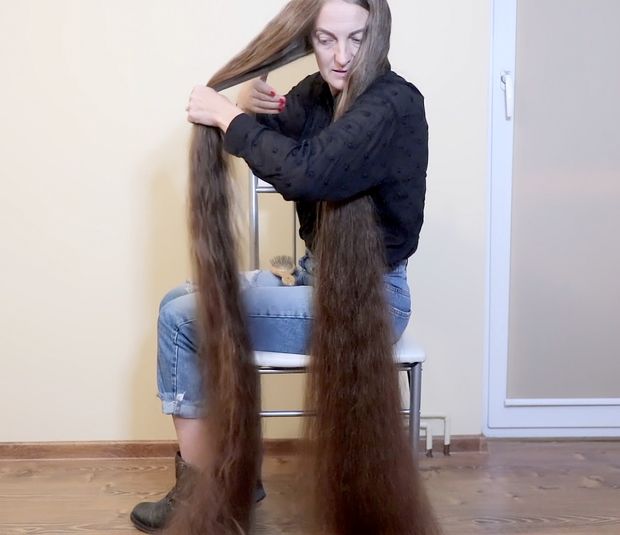 VIDEO - Ultra heavy wet hair