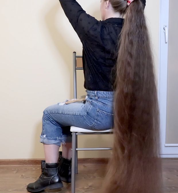 VIDEO - Ultra heavy wet hair