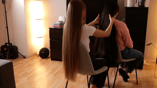 VIDEO - The longest ponytails Celina has ever made
