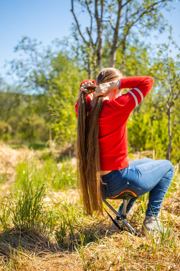 PHOTO SET - Camping with Rapunzel photoshoot