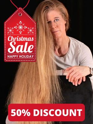 VIDEO - Thick hair flip show