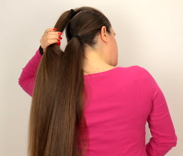 VIDEO - Suzana&#x27;s special hairstyle: Vertical double braids