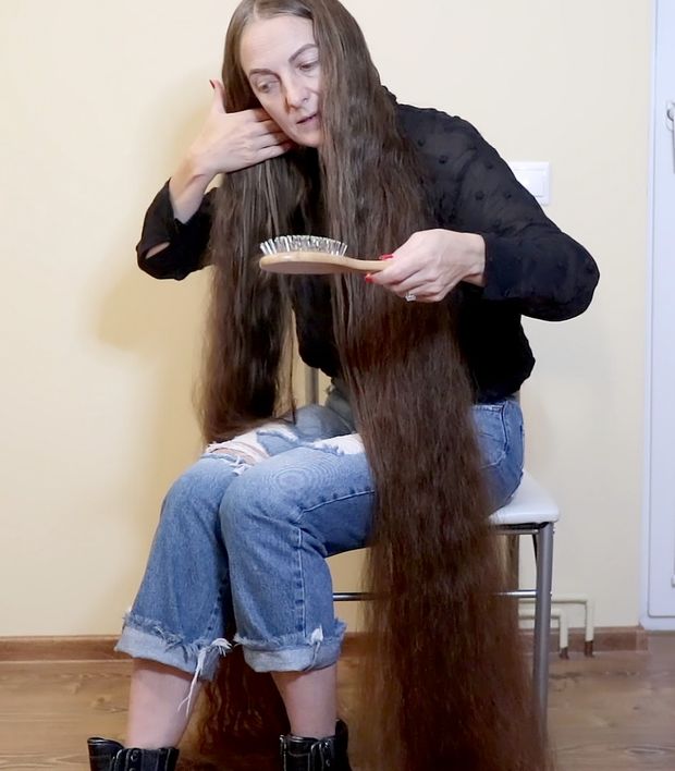 VIDEO - Ultra heavy wet hair