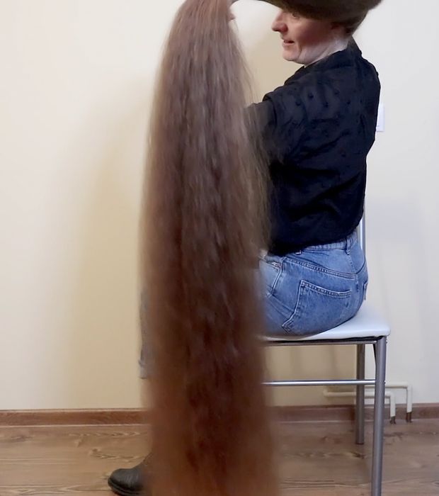 VIDEO - Ultra heavy wet hair
