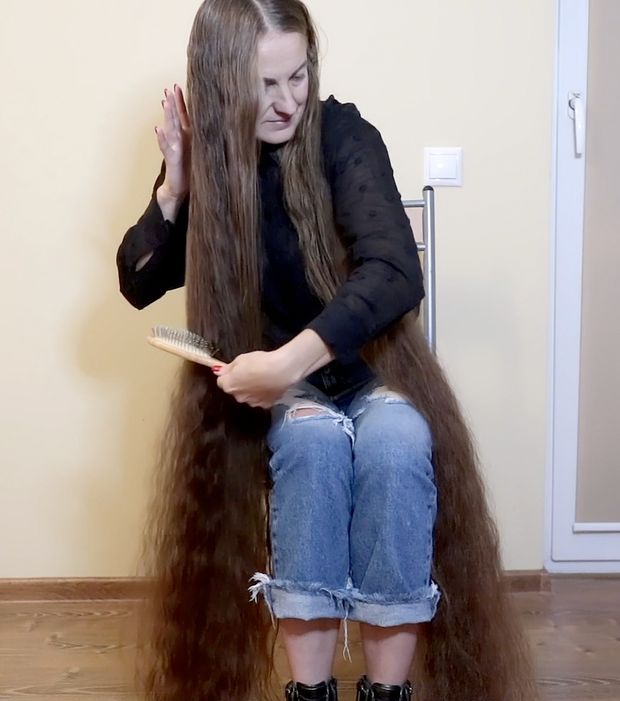 VIDEO - Ultra heavy wet hair