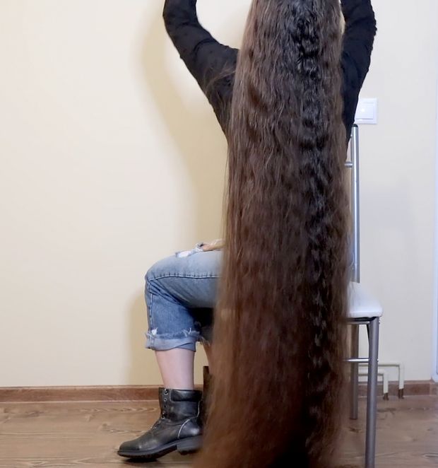 VIDEO - Ultra heavy wet hair