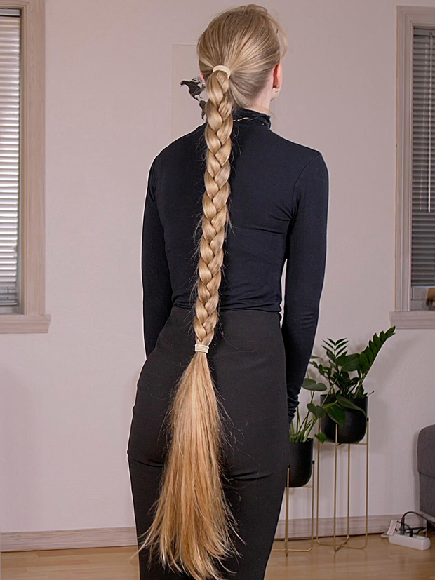 VIDEO - The big braid and ponytail
