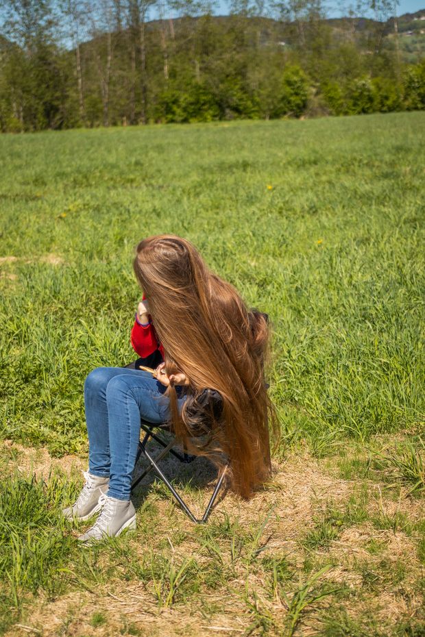 PHOTO SET - Camping with Rapunzel photoshoot