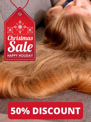 VIDEO - Extreme hair play and thick hair covering