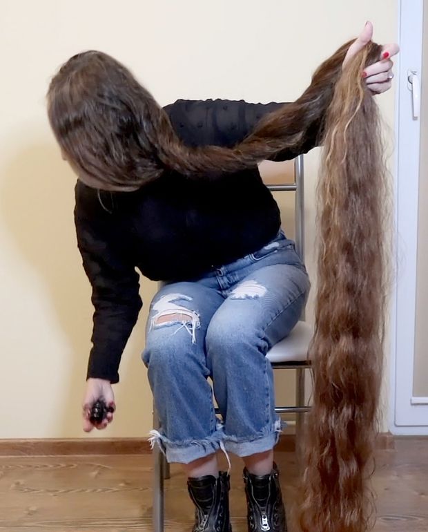 VIDEO - Ultra heavy wet hair