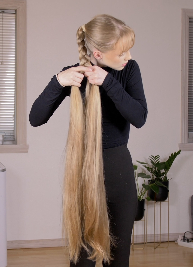 VIDEO - The big braid and ponytail