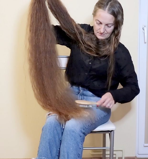 VIDEO - Ultra heavy wet hair