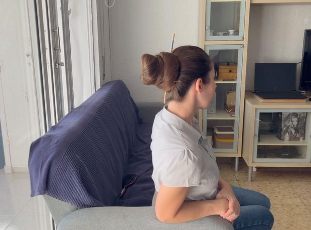 VIDEO - Thick and elegant hair bun display
