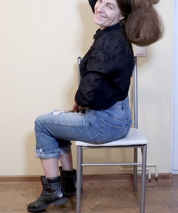 VIDEO - Ultra heavy wet hair