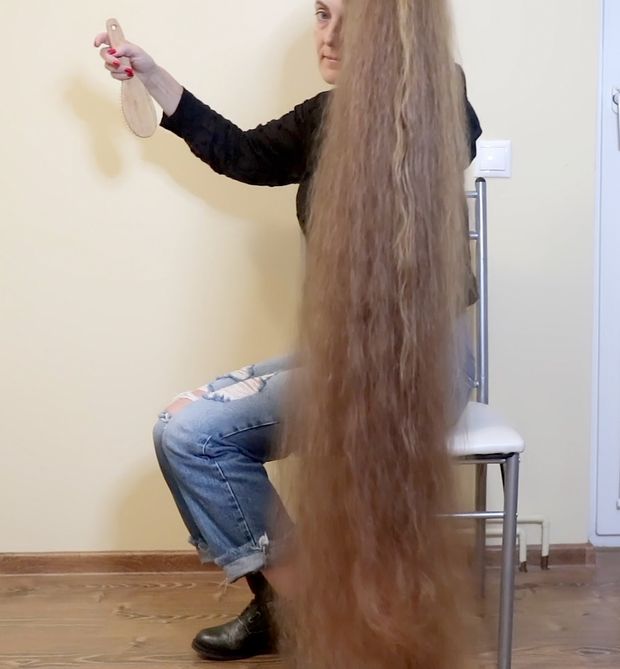 VIDEO - Ultra heavy wet hair