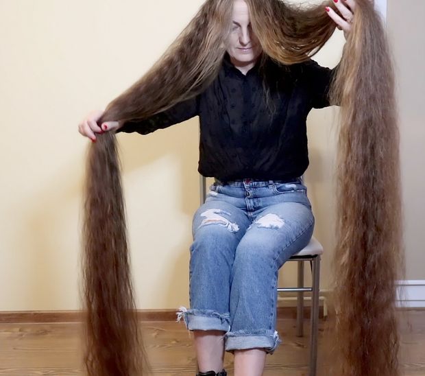 VIDEO - Ultra heavy wet hair
