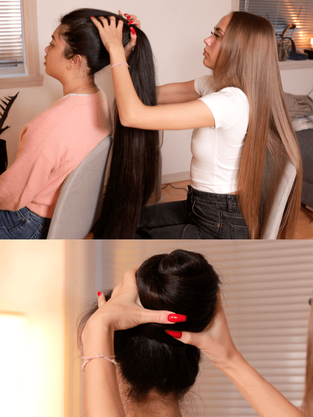 VIDEO - Very thick braids