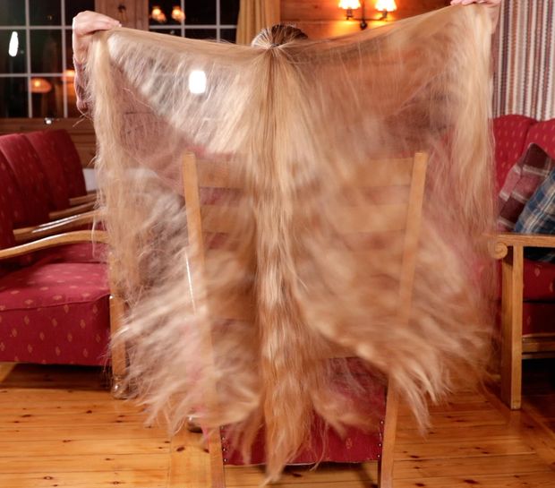 VIDEO - Perfect wavy ponytail sliding