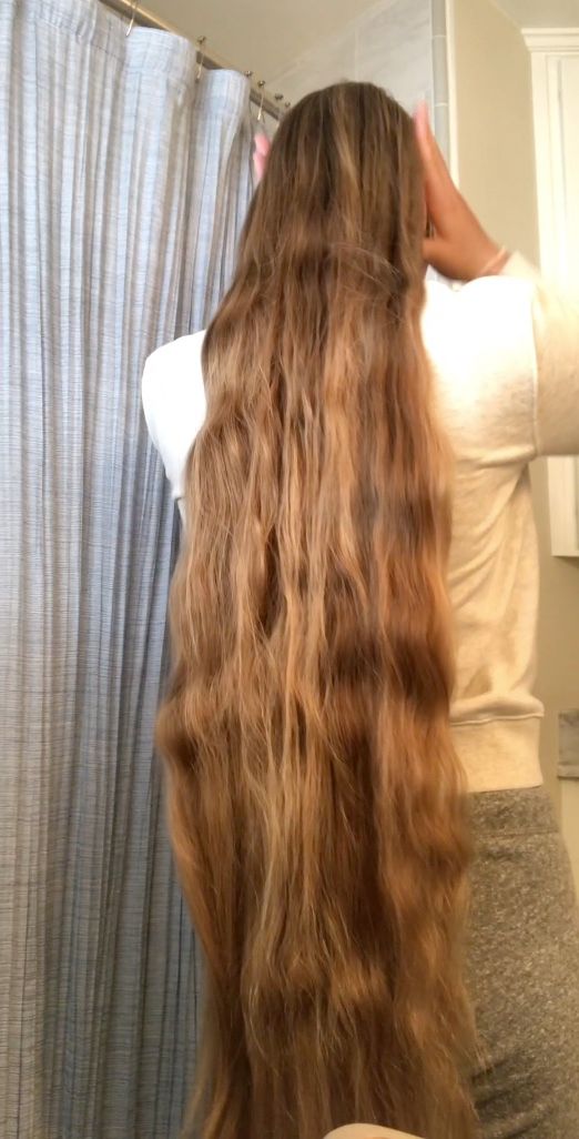 PHONE VIDEO - Serafina brushing out a braid