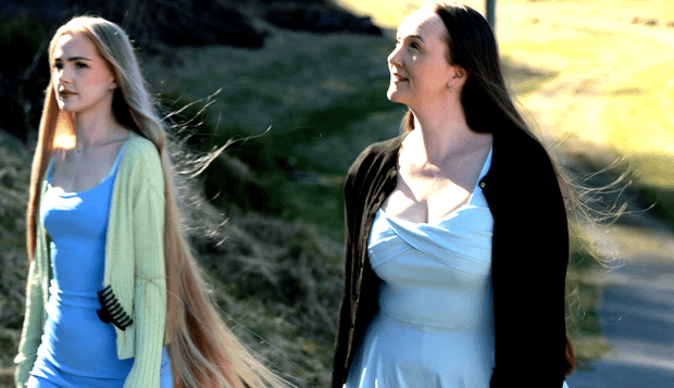 VIDEO - Rapunzel and her friend&#x27;s forest walk