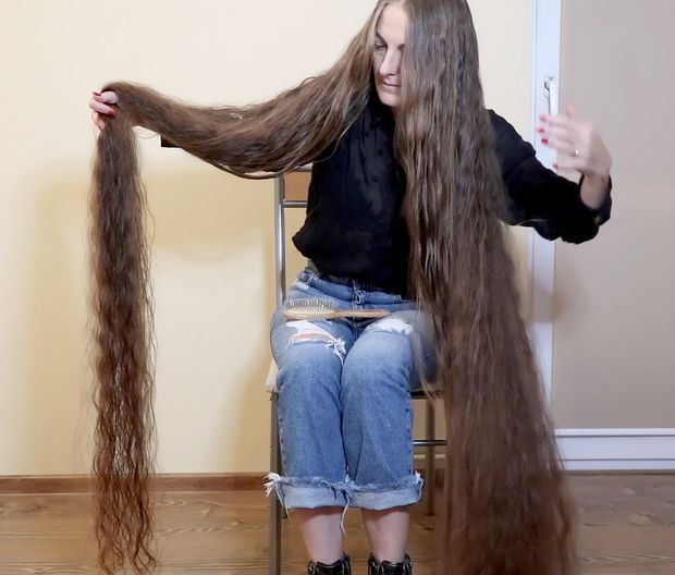 VIDEO - Ultra heavy wet hair