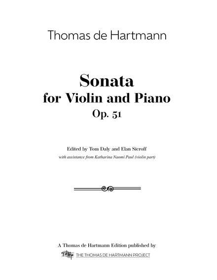Sonata for Violin and Piano, Op.51