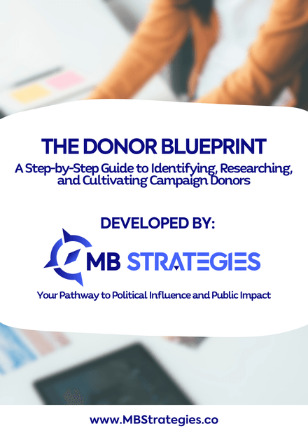 The Donor Blueprint: A Step-by-Step Guide to Identifying, Researching, and Cultivating Donors