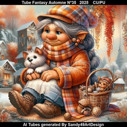 Tube Fantasy Automne N°35  2025