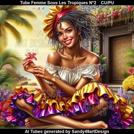 Tube Femme Sous les Tropiques N°2