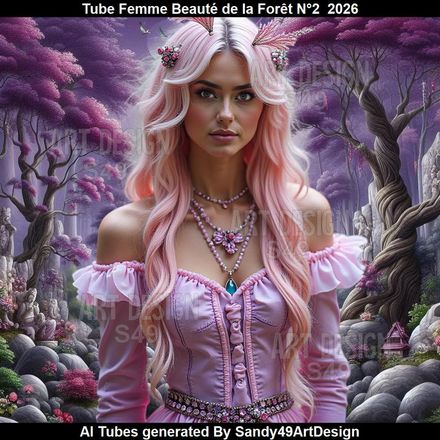 Tube Femme Beauté de la Forêt N°2  2026
