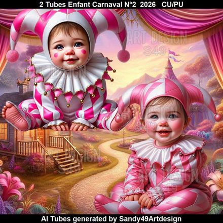 2 Tubes Enfant Carnaval N°2  2026