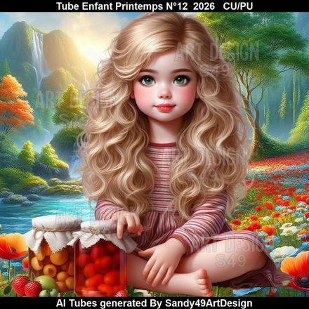 Tube Enfant Printemps N°12  2026