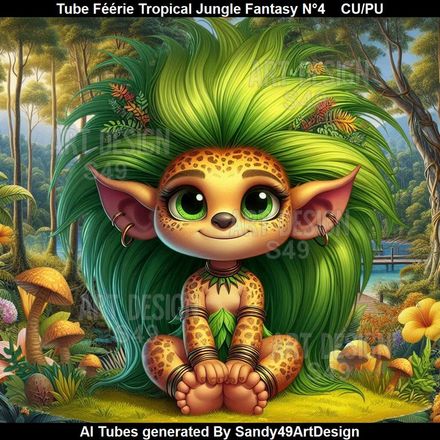 Tube Féérie Tropical Jungle Fantasy N°4