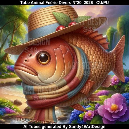 Tube Animal Féérie Divers N°20  2026
