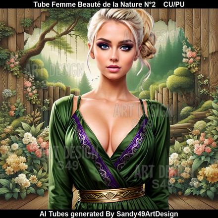 Tube Femme Beauté de la Nature N°2