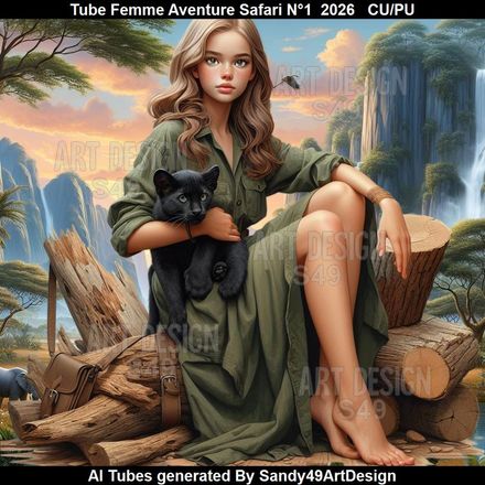 Tube Femme Aventure Safari N°1  2026