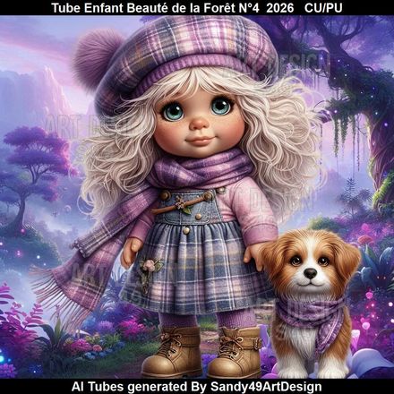 Tube Enfant Beauté de la Forêt N°4  2026
