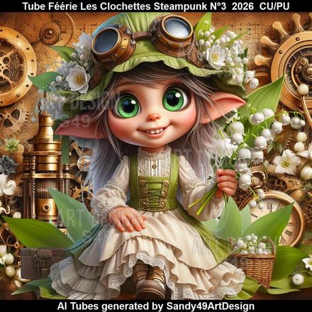 Tube Féérie Les Clochettes Steampunk N°3  2026
