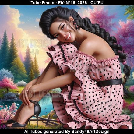 Tube Femme Eté N°16  2026